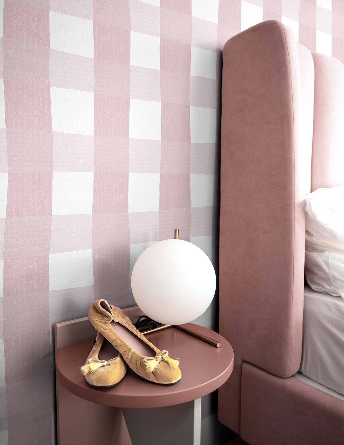 Tapet vichy, rose ballerine, 1.5mp / rola, papermint 